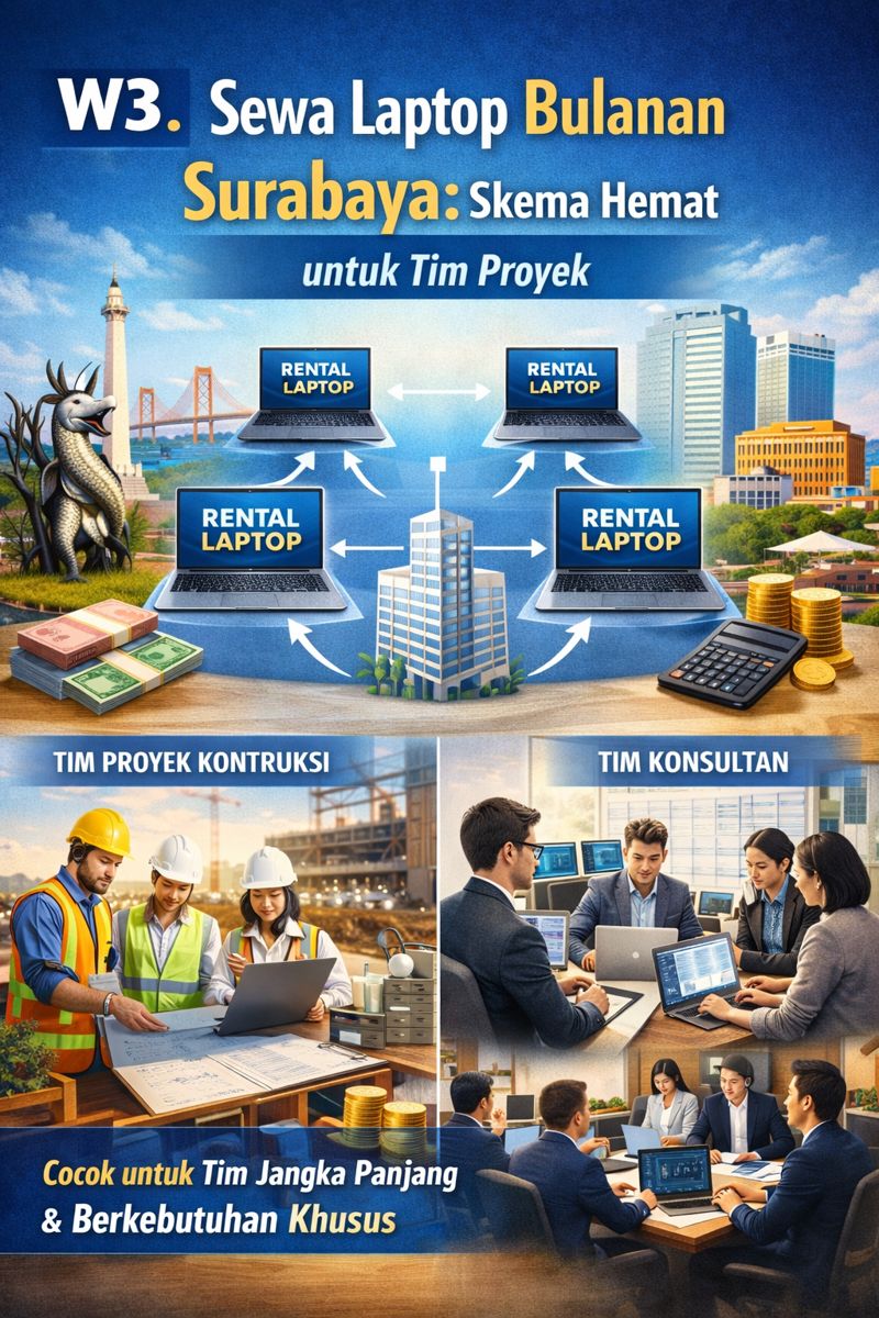 Sewa laptop harian surabaya tamatek